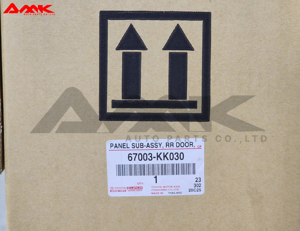 TOYOTA PANEL SUB-ASSY, RR DOOR, RH 67003-KK030
