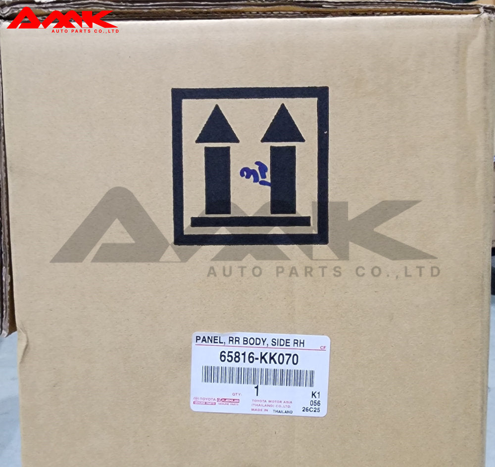 TOYOTA PANEL, RR BODY, SIDE RH 65816-KK070
