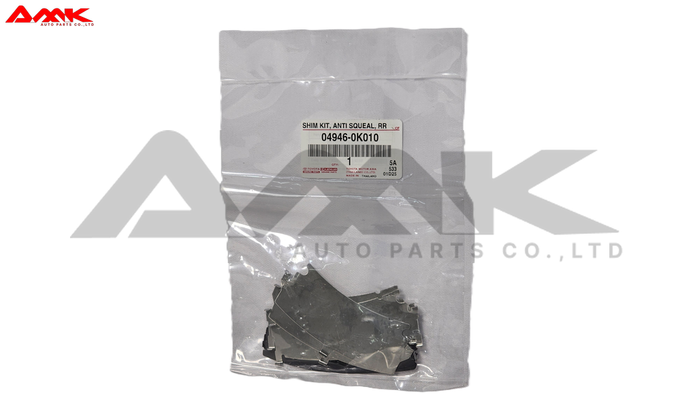 TOYOTA SHIM KIT, ANTI SQUEAL, RR 04946-0K010