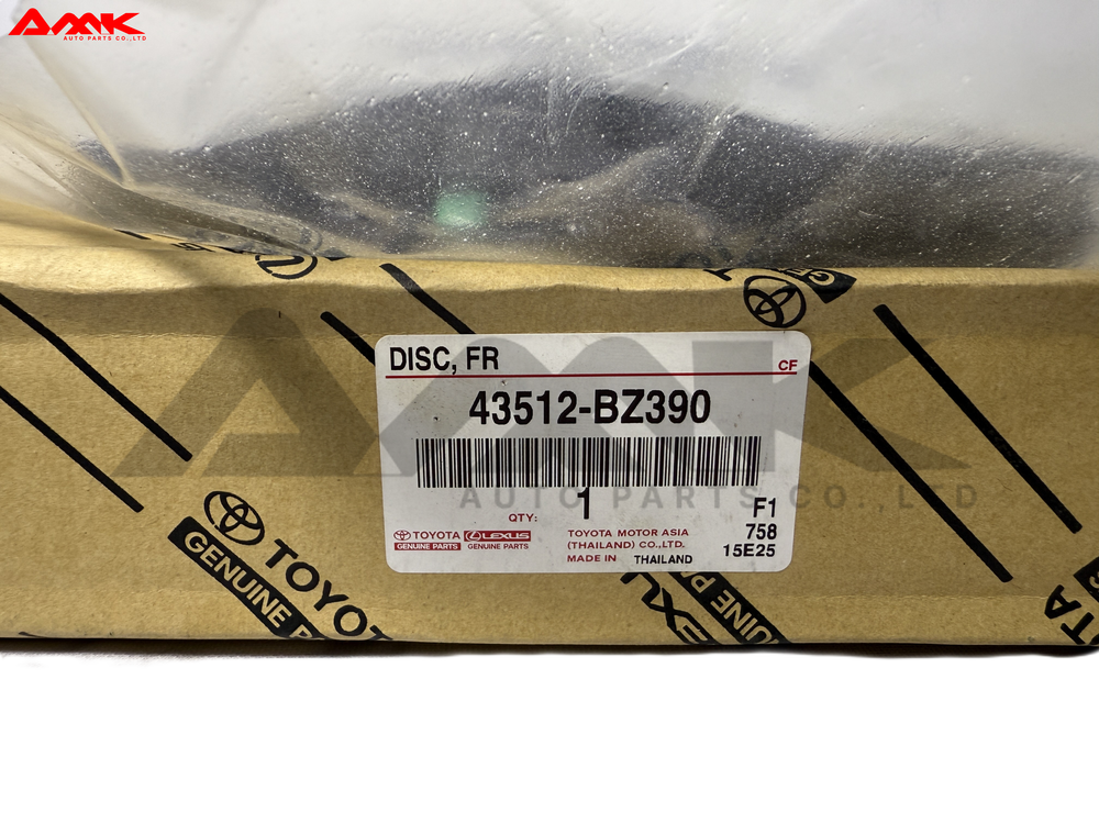 TOYOTA DISC, FR 43512-BZ390