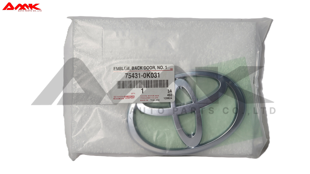 TOYOTA EMBLEM, BACK DOOR, NO.1 75431-0K031