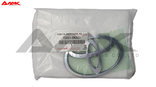 TOYOTA EMBLEM, BACK DOOR, NO.1 75431-0K031
