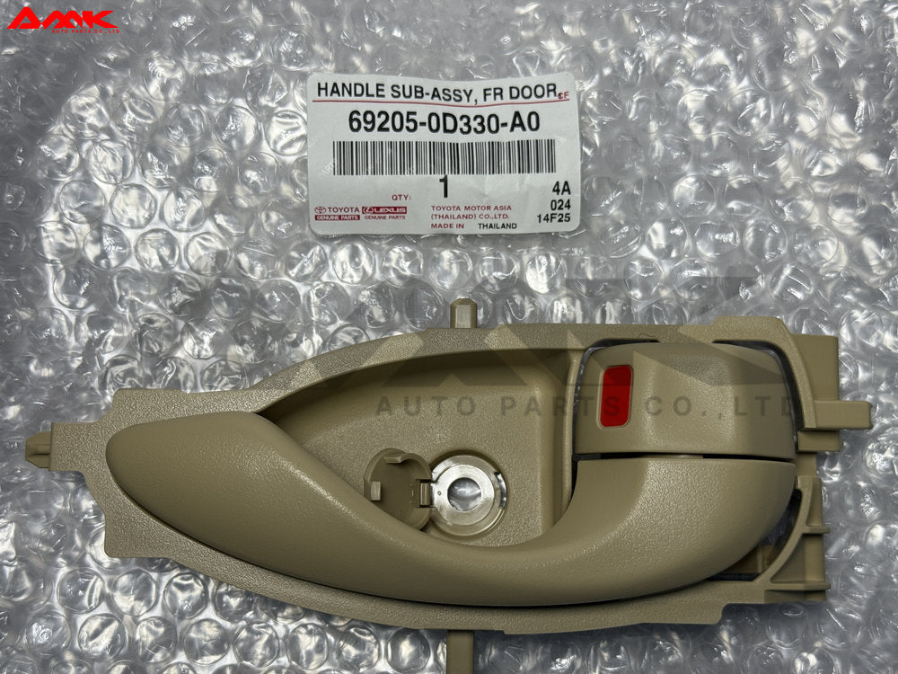 TOYOTA HANDLE SUB-ASSY, FR DOOR, INSIDE RH 69205-0D330-A0