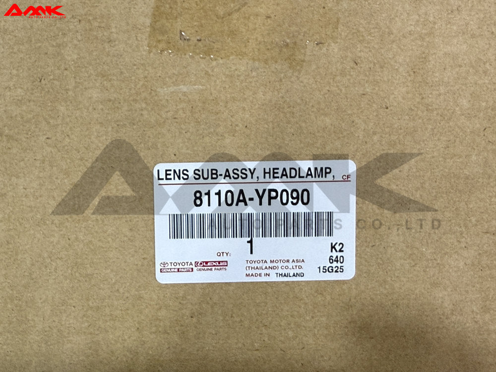 TOYOTA LENS SUB-ASSY, HEADLAMP, RH 8110A-YP090