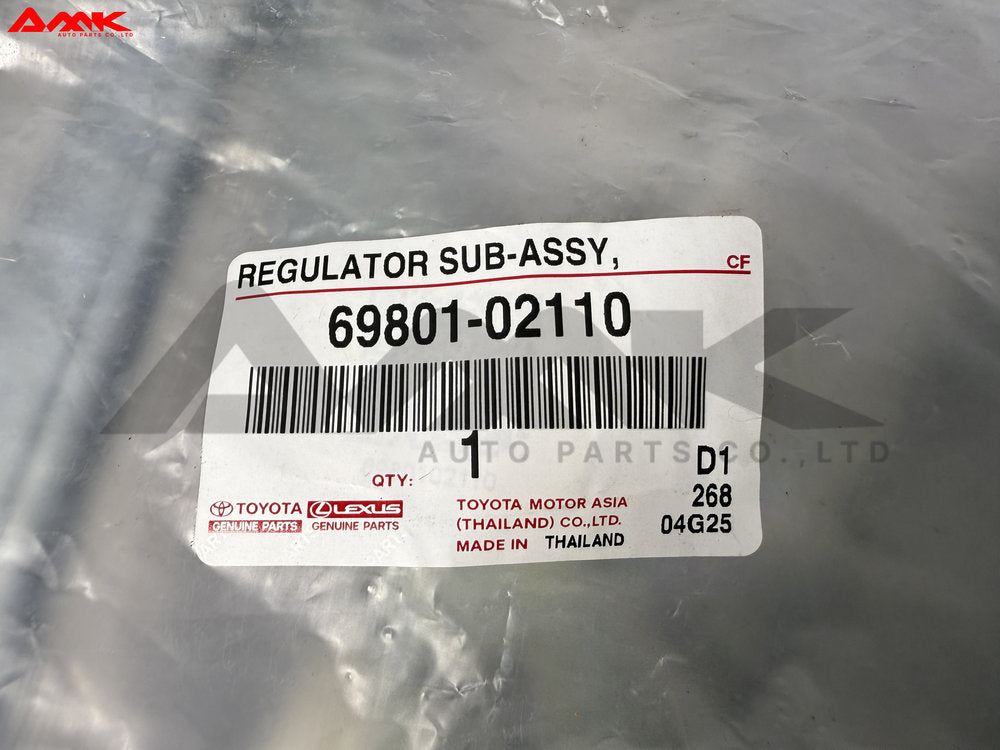 TOYOTA REGULATOR SUB-ASSY, 69801-02110
